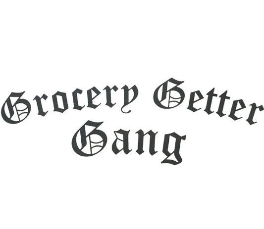 Grocery Getter Gang Curved Crew Banner for Front / Back Windshield